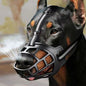 Adjustable Anti-Bite Dog Muzzle with Reflective Strip, Breathable Plastic, Allows Drinking Water