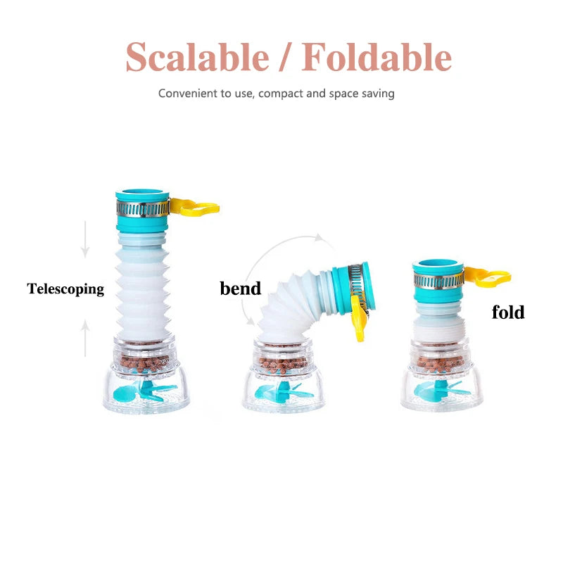 Universal 360° Rotating Faucet Aerator Swivel Water Saving Nozzle Kitchen Sink Faucet Attachment Accessories