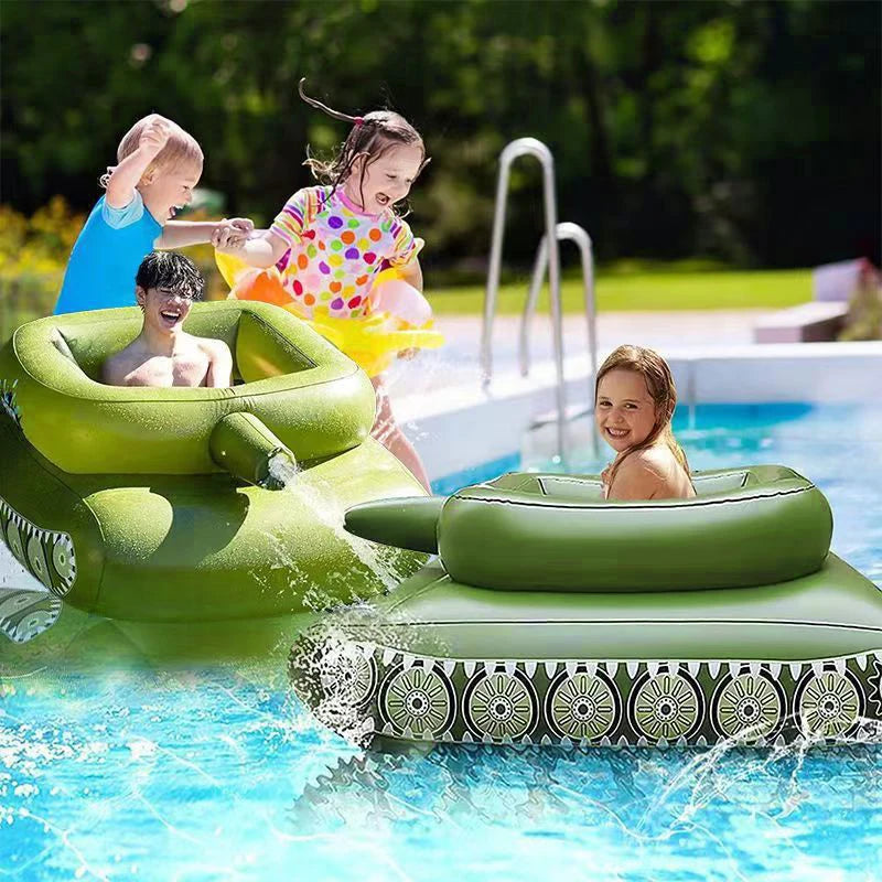 Tanque inflable de PVC, camión rociador de agua, batalla de agua, juguete rociador de agua, piscina, juego de agua, pistola de agua, fila flotante