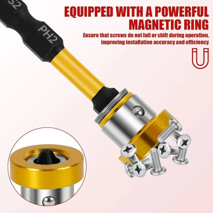 10/1x Screw Bits Plasterboard Magnetic Positioning Screwdriver Bits Hex Shank Drywall Extension Locating Batch Head Tools Parts
