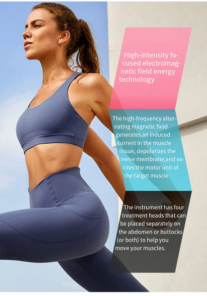 6500W 15 Tesla MYOslim EMS Body Sculpting Machine, Muscle Stimulation Beauty Equipment for Waist, Hip, Abdomen and Body Shaping