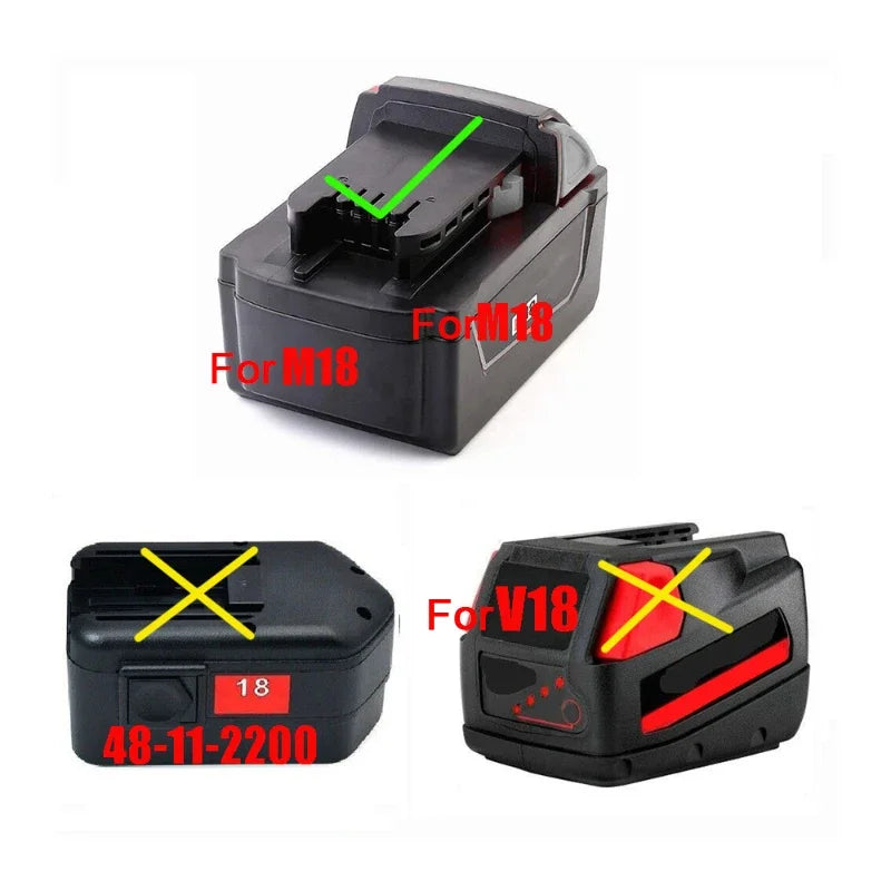 Piezas de herramientas eléctricas para Makita, DeWalt, Bosch, Milwaukee, Ryobi, linterna con batería de litio, luz de trabajo, lámpara de Camping