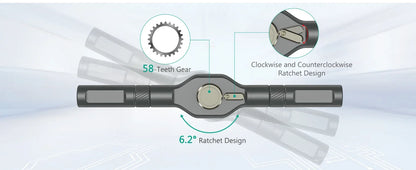 42 in 1 Magnetic Screwdriver Set DIY Ratchet Screwdriver Set Multi Bit Drive Set with Detachable Ratchet Handle for Compute