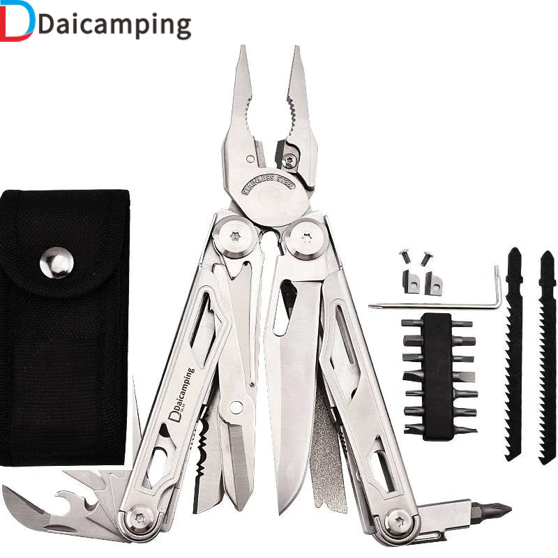 Daicamping DL30 Multitools Hand DIY Multi-tools Multi-tool Clamp Folding Knives Scissor Cutters EDC Survival Gear Manual Pliers