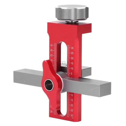 2 in 1 Cabinet Door Installation Positioner, 6/8/10mm Rebounder Punching Mounting Jig for Wardrobe Cabinet Door Panel Installation