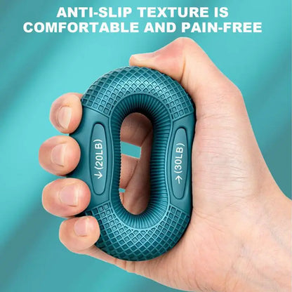 Silicone Finger Strengthener Ring, Hand and Wrist Muscle Trainer Ring, Carpal Expander for Exercise and Fitness