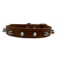 Pet Products Leather Cat Dog Collar Colorful Adjustable Pet Spiked Studded Collars Cool Exquisite Pet Neck Strap Photograph
