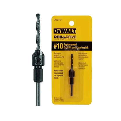 DEWALT DW2710/DW2711/DW2712 6/8/10MM Replacement Drill Bit Set and Countersink Wood Drilling Holes Power Tool Accessories