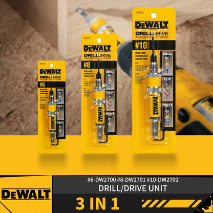 DEWALT Drill Flip Drive Complete Unit #6 #8 #10 DW2700 DW2701 DW2702 2 in 1 Countersink Wood Drill Bits