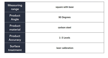 90 Degree Flat Edge Square Ruler Carpentry Square Metal Angle Measuring Tool Multi Carpentry Square Woodworking Tools Try Square