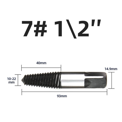 TOOLEYE 5/6Pcs Screw Extractor Drill Bit Set Damaged Screws Remover Extractor Woodworking Tools Broken Bolt Water Pipe Extractor