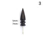 Black Ebony Wood Leather Burnisher Polished Rods, Leather Craft Edge Slicker Tool, Electric Polished Tip Head DIY Rotary Sets
