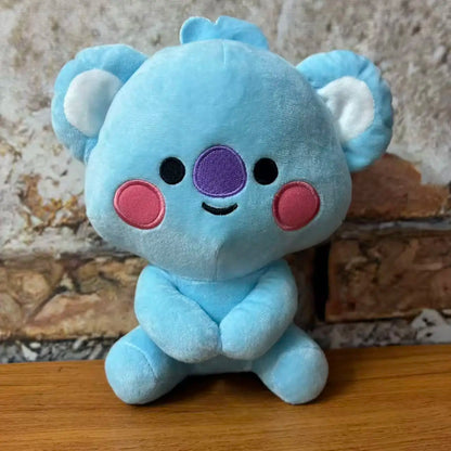 Juguetes de Peluche BTed 21, Mini Llavero Kawaii, Colgante de Anime, Adorno para Niños de 12-22 cm, Periféricos BT, Muñeco de Peluche Suave, Regalo