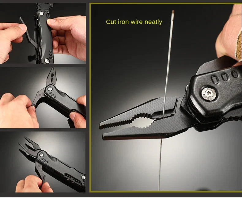 Multifunctional Pliers Multitool Claw Hammer Stainless Steel Tool With Nylon Sheath For Outdoor Survival Camping Hunting Hiking