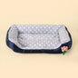 Soft Square Large Dog Sofa Elastic Dog House Cushion Winter Warm Medium Dog Bed Washable Cat Kennel House Accessories
