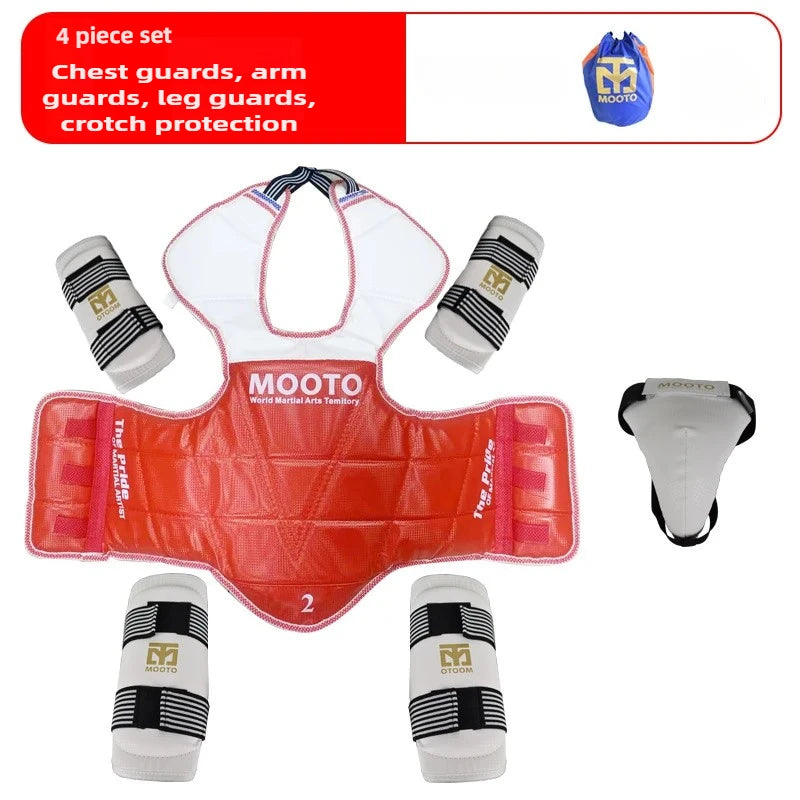 Equipo de Protección para Combate de Taekwondo, Set de Entrenamiento, Equipo de Combate Real, Set de Protección para Artes Marciales de Competición Reforzado