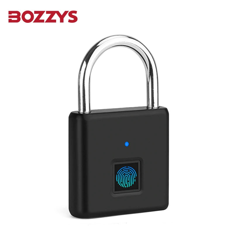 Smart Fingerprint Padlock 0.5s Unlock IP55 Waterproof Type-C Rechargeable for Luggage, Gym, Office, Zinc Alloy Anti-Theft Lock