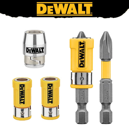 DEWALT Original PH2/PH3/SL8 Bits DWASLVMF2 DWA2PH2SL Hexagonal Sleeve Magnetic Ring Medium Small Box Set Tool Attachments