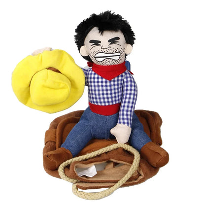 NONOR Halloween Party Dog Clothes Funny Cowboy Dressing Up Jacket Coats French Bulldog Chihuahua Costumes for Small to Large Dogs