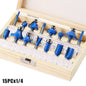 1/2 inch-1/4 inch-CNC solid carbide woodworking router bit, edge trimming machine wood milling cutter, 24-35-50 pcs wood tool set