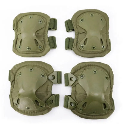 Outdoor Tactical Protective Gear Set Of 4 Knee Pads Elbow Pads For Outdoor Cycling Mountaineering And Hiking Protection Sports