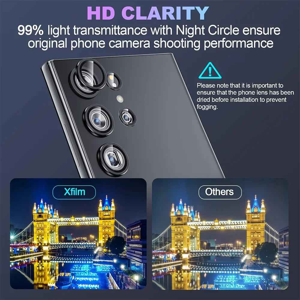 Camera Metal Lens Ring Glass Case For Samsung Galaxy S26 Ultra S25U S24 S23 Plus S22 Camera Lens Screen Protector Lens Cover