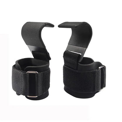 Weightlifting lifting hooks with wrist straps, gym bar straps, weightlifting hook straps, pull-up straps, powerlifting gloves