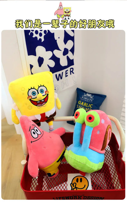 35cm Bob Esponja Patricio Estrella Gary Calamardo Tentáculos muñecos de peluche bolsa colgantes regalos de cumpleaños de Navidad para niños