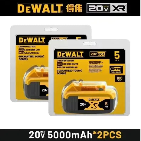 100% Original DEWALT 18V 20V 6.0Ah 5Ah, DCB206, DCB205 With Fast Charging, 20V Lithium Battery, 20V Dewalt Power Tool Battery