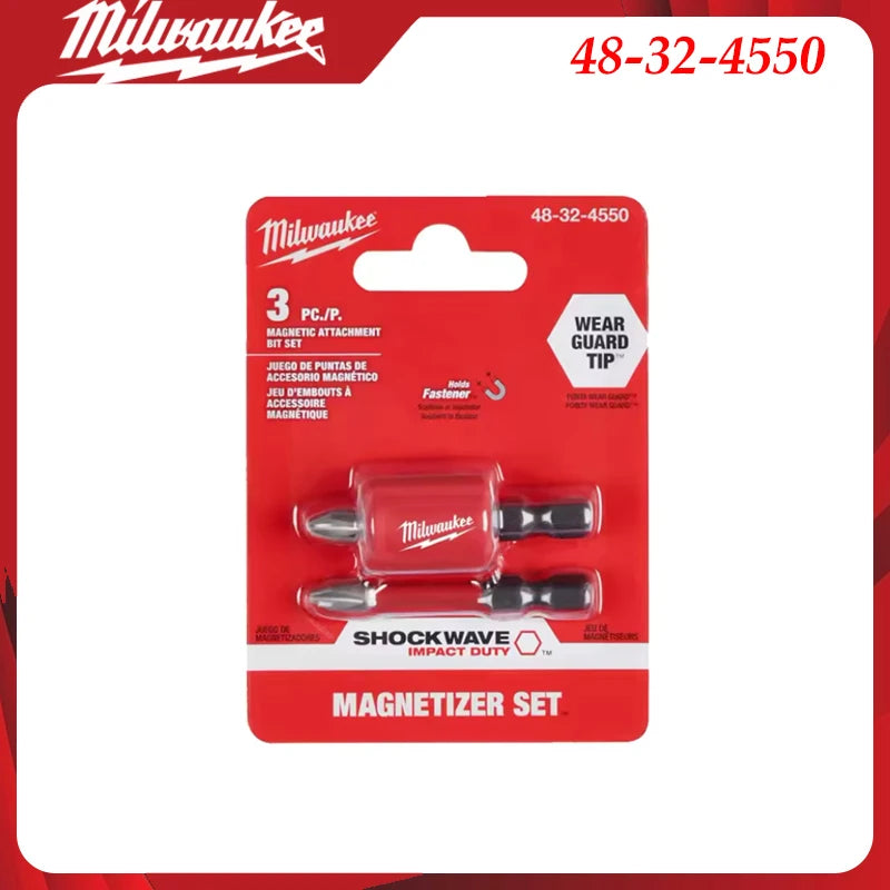 Milwaukee Heavy-Duty Impact Drill Bit Kit 1/4" Hex Magnetic Screwdriver Bits Organized in Portable Storage Case