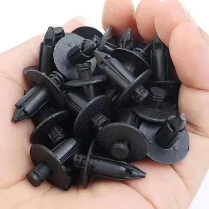 100/50pcs Car Plastic Fairing Rivet Setting Panel Fastener Clips 3 Size Mix Push Pin Auto Fastener 6mm 7mm 8mm Interior