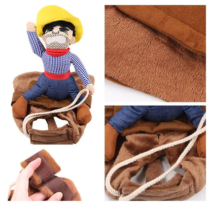 NONOR Halloween Party Dog Clothes Funny Cowboy Dressing Up Jacket Coats French Bulldog Chihuahua Costumes for Small to Large Dogs