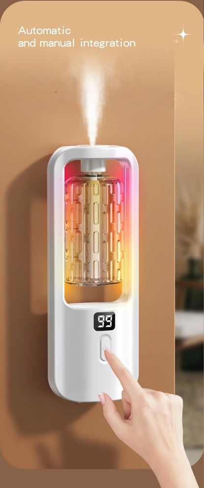 50ml Wall Mounted Aroma Diffuser Essential Oils Diffuser with Time Setting Air Purifying Fragrance Diffusing For Bedroom Toilet