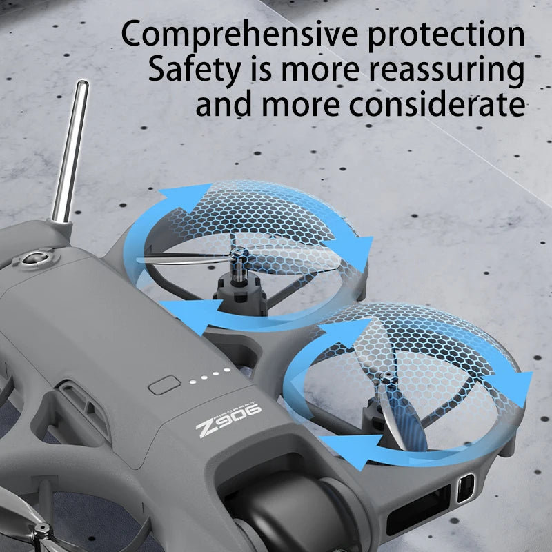 Dron Lenovo Z906 con Cámara Aérea 8K HD, Inteligente, con Sistema Anticolisión, Control Remoto con Pantalla Grande, Plegable, Motor sin Escobillas, GPS