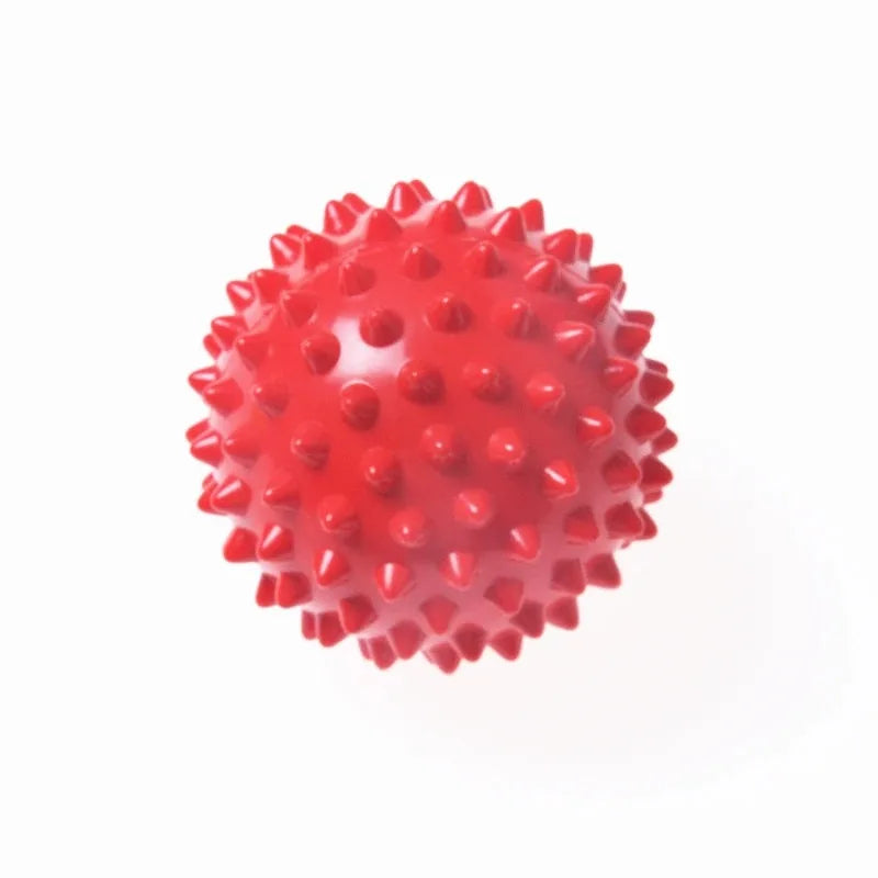 Bola de PVC para fisioterapia y Fitness, Bola de masaje con púas duras para aliviar la fascitis Plantar, equipo portátil, deportes de culturismo, 7cm
