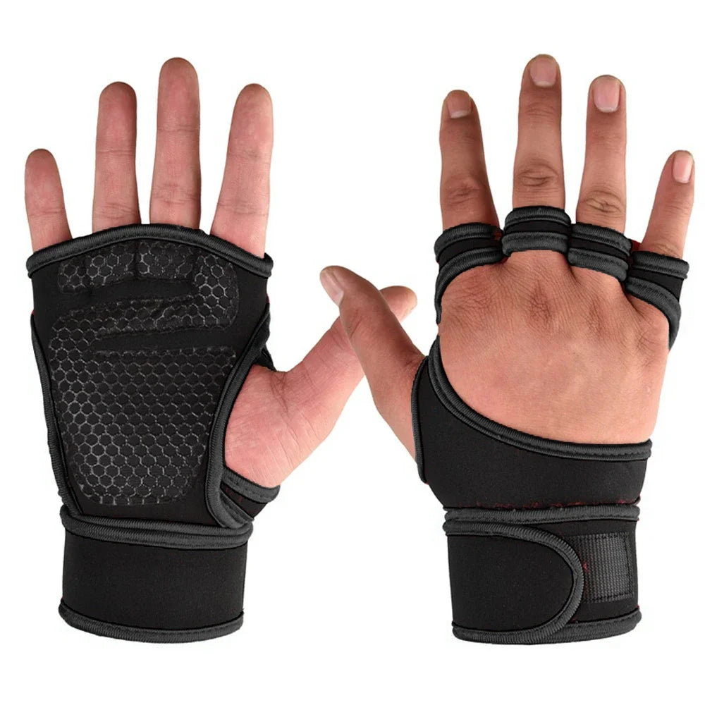 Guantes deportivos de entrenamiento para hombres y mujeres, guantes de entrenamiento, Fitness, culturismo, levantamiento de pesas, gimnasio, mano, muñeca, Protector de Palma
