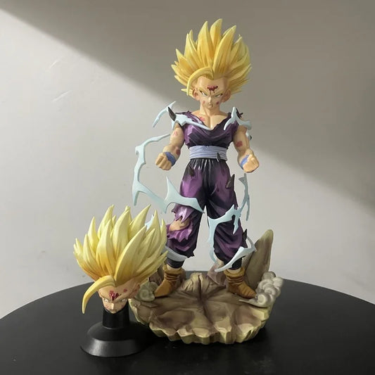 Figura de acción de Bz Dragon Ball Super Saiyan 2 Gohan, estatua coleccionable de Anime, adorno de escritorio, modelo de Pvc para coleccionistas de Anime