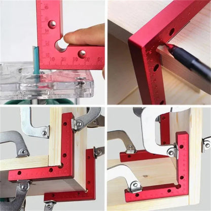 3pcs 90 Degrees L-Shaped Auxiliary Fixture Splicing Board Positioning Panel Fixed Clip Carpenter's Square Ruler Woodworking Tool