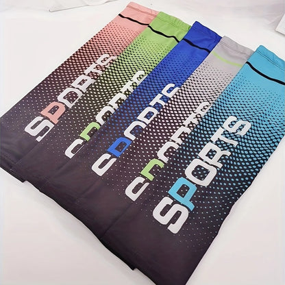 10Pcs Cooling Arm Sleeves, Stylish UV Protection Arm Sleeve Protectors, Breathable Elastic Cooling Covers for Golf Cycling Driving Outdoor Sports, Unisex All Day Comfort
