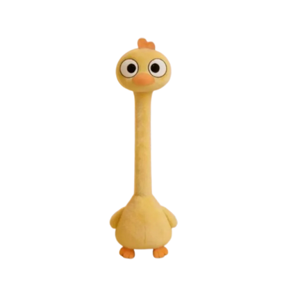 Llavero de Peluche de Pollo de Cuello Largo con Diseño Divertido, Color Blanco, Estilo Lindo, Colgante de Jirafa para Bolso, 40CM, Regalo Creativo