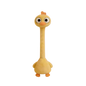 Llavero de Peluche de Pollo de Cuello Largo con Diseño Divertido, Color Blanco, Estilo Lindo, Colgante de Jirafa para Bolso, 40CM, Regalo Creativo