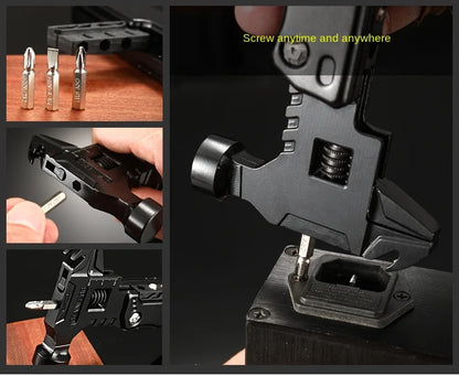 Multifunctional Pliers Multitool Claw Hammer Stainless Steel Tool With Nylon Sheath For Outdoor Survival Camping Hunting Hiking