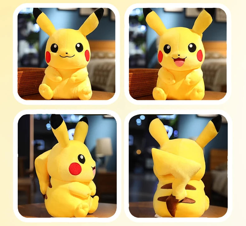 Pokemon Kawaii Pikachu lindos juguetes de peluche de alta calidad Anime tiro almohada cumpleaños regalo de Navidad para niños amigos niños niñas