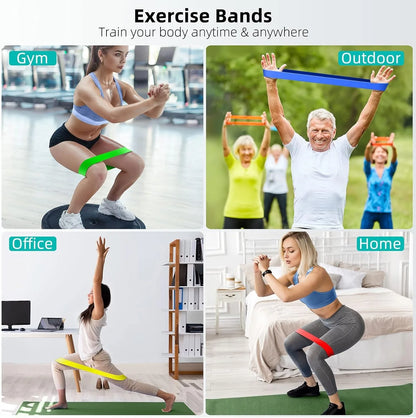 Bandas de resistencia de TPE, conjunto de Fitness, bandas de bucle de goma, entrenamiento de fuerza, expansor de entrenamiento, equipo de gimnasio de Yoga, bucle de goma elástico