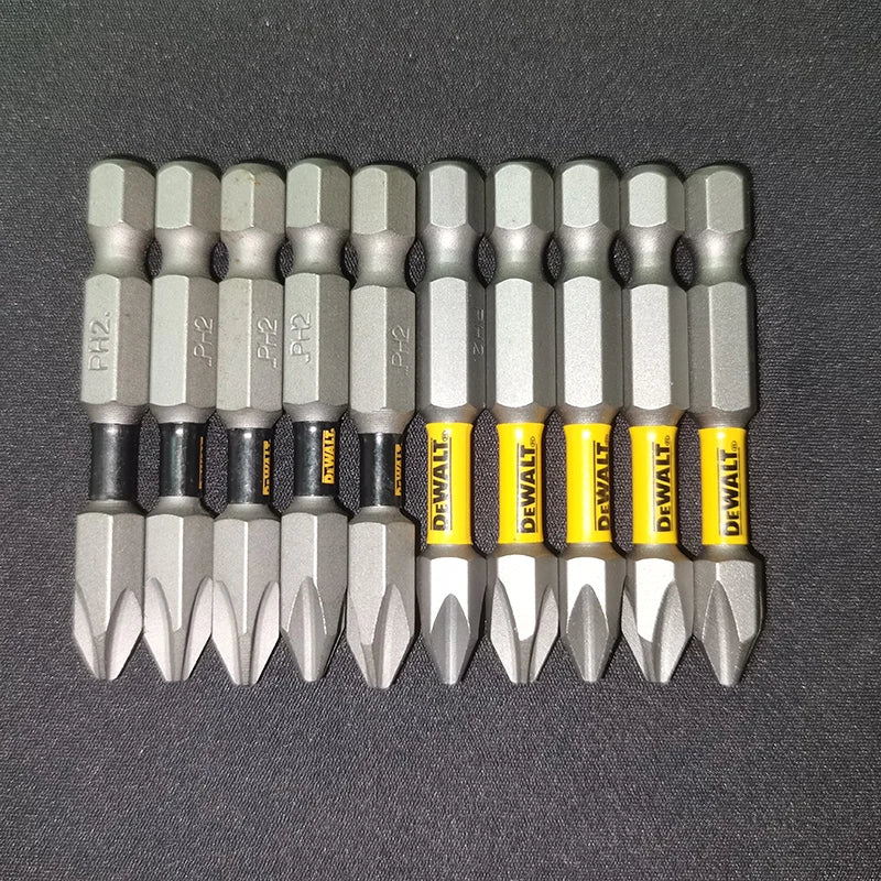 DEWALT PH2 SL8 Philips Slotted Drill Bits Series 10X 20X 89MM 63.5MM 57MM 50MM 25MM Original Screwdriver Batch Header