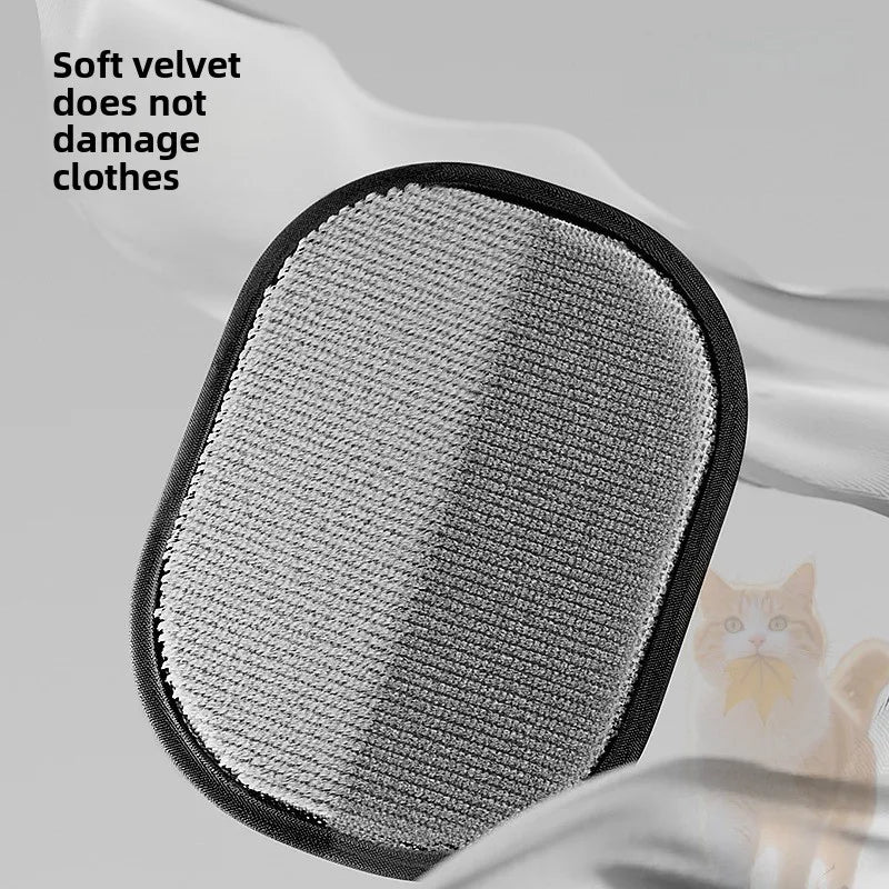 Pet Hair Removal Kit: Sticky Roller, Static Brush & Grooming Gloves - For Cat and Dog Fur on Furniture, Car, and Clothing