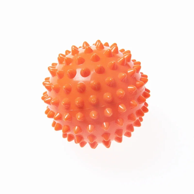 Bola de PVC para fisioterapia y Fitness, Bola de masaje con púas duras para aliviar la fascitis Plantar, equipo portátil, deportes de culturismo, 7cm