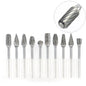 High-speed Steel Rotary Burr Carving Burr Bits Double Diamond Cut Dremel Tools for Wood Stone Carving Steel Metal Working