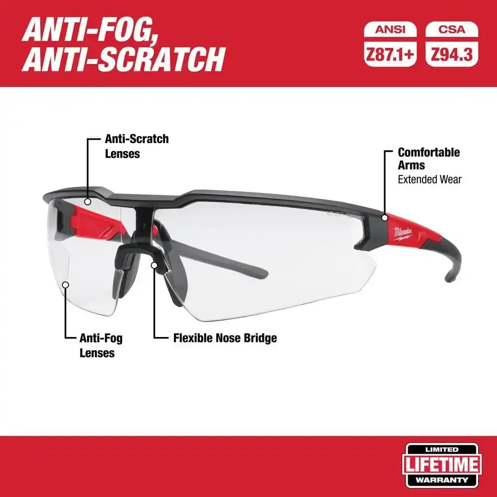 MILWAUKEE-gafas de seguridad transparentes, accesorios para herramientas eléctricas, herramienta Milwaukee 48-73-2000A, 48-73-2000