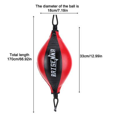 Boxing Punching Ball Training Reaction Speed Balls PU Leather Training Hanging Swivel Speedball Home Gym Fitness Sport Equipment